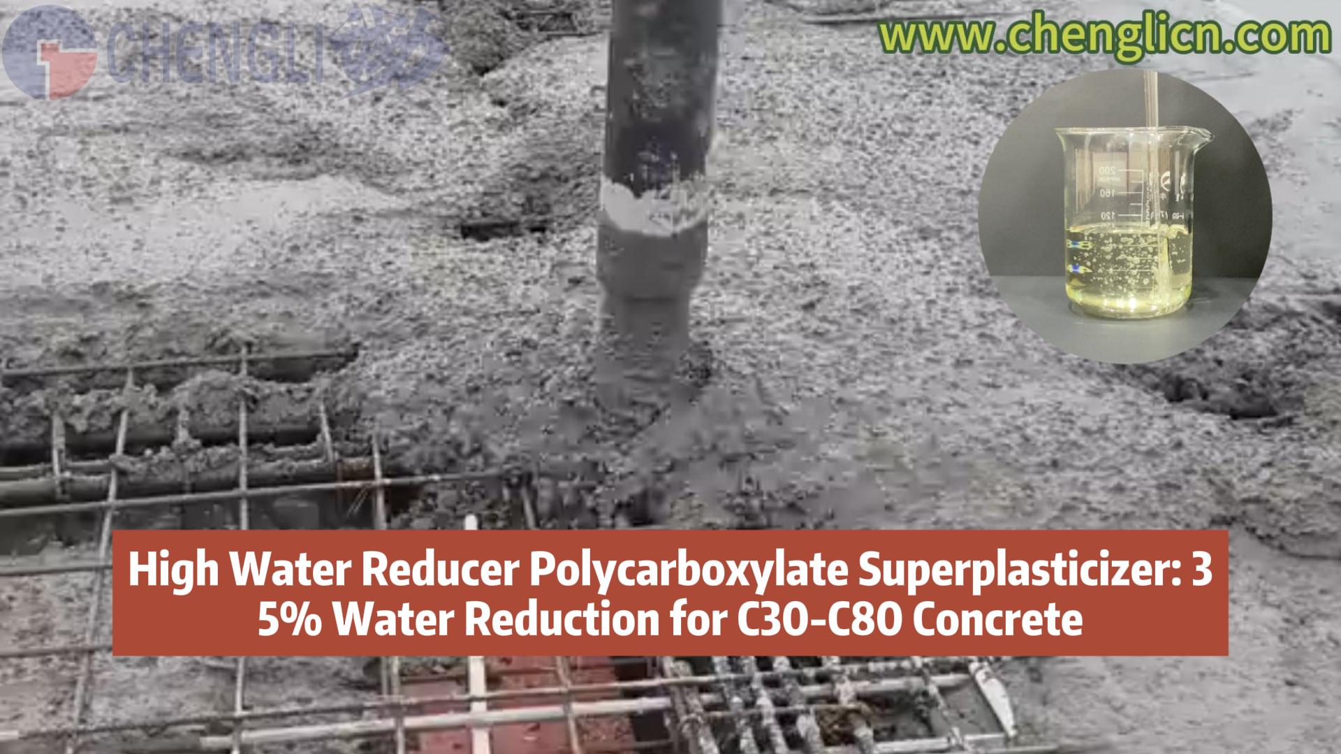High Water Reducer Polycarboxylate Superplasticizer: 35% Water ...