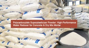ผงโพลีคาร์บอกซีเลทซุปเปอร์พลาสติกไซเซอร์
