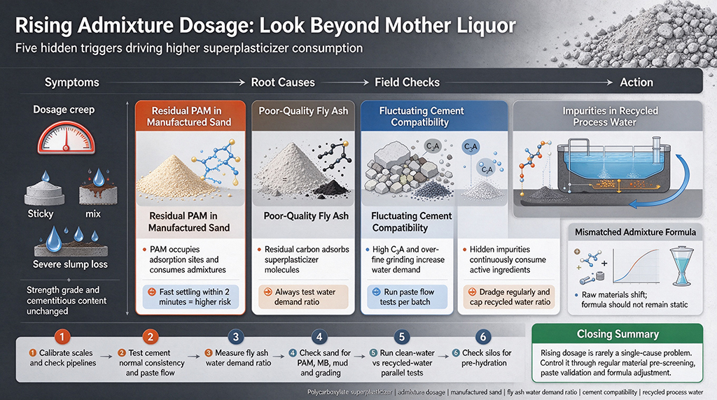 Polycarboxylate superplasticizer Mother Liquor